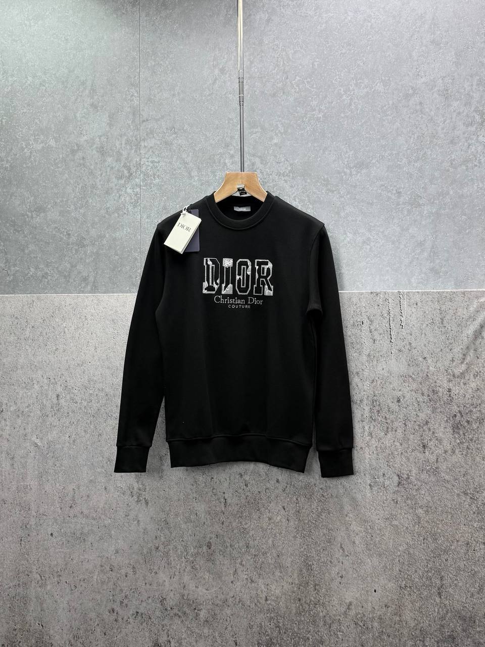 Christian Dior CD Dior Embroidered Round Neck Mens Jumpers in 2 Colors Best Sale UK Reps AAA Quality