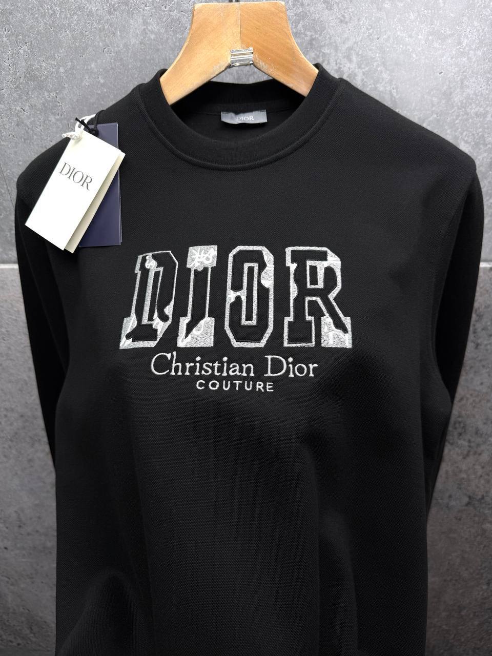 Christian Dior CD Dior Embroidered Round Neck Mens Jumpers in 2 Colors Best Sale UK Reps AAA Quality