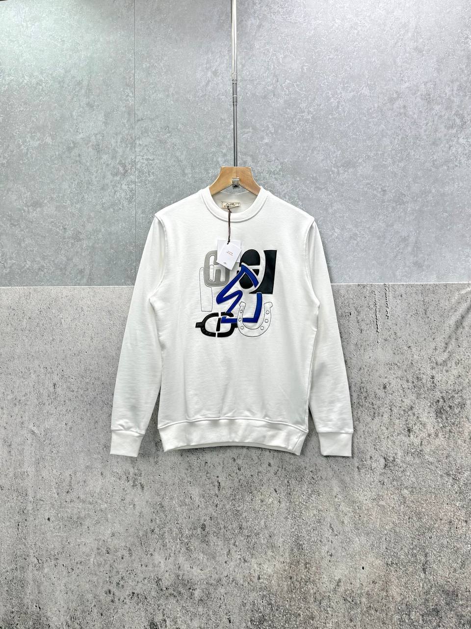 Hermes H Puzzle with Leather Detail Mens Jumpers in 2 Colors UK Reps AAA Quality