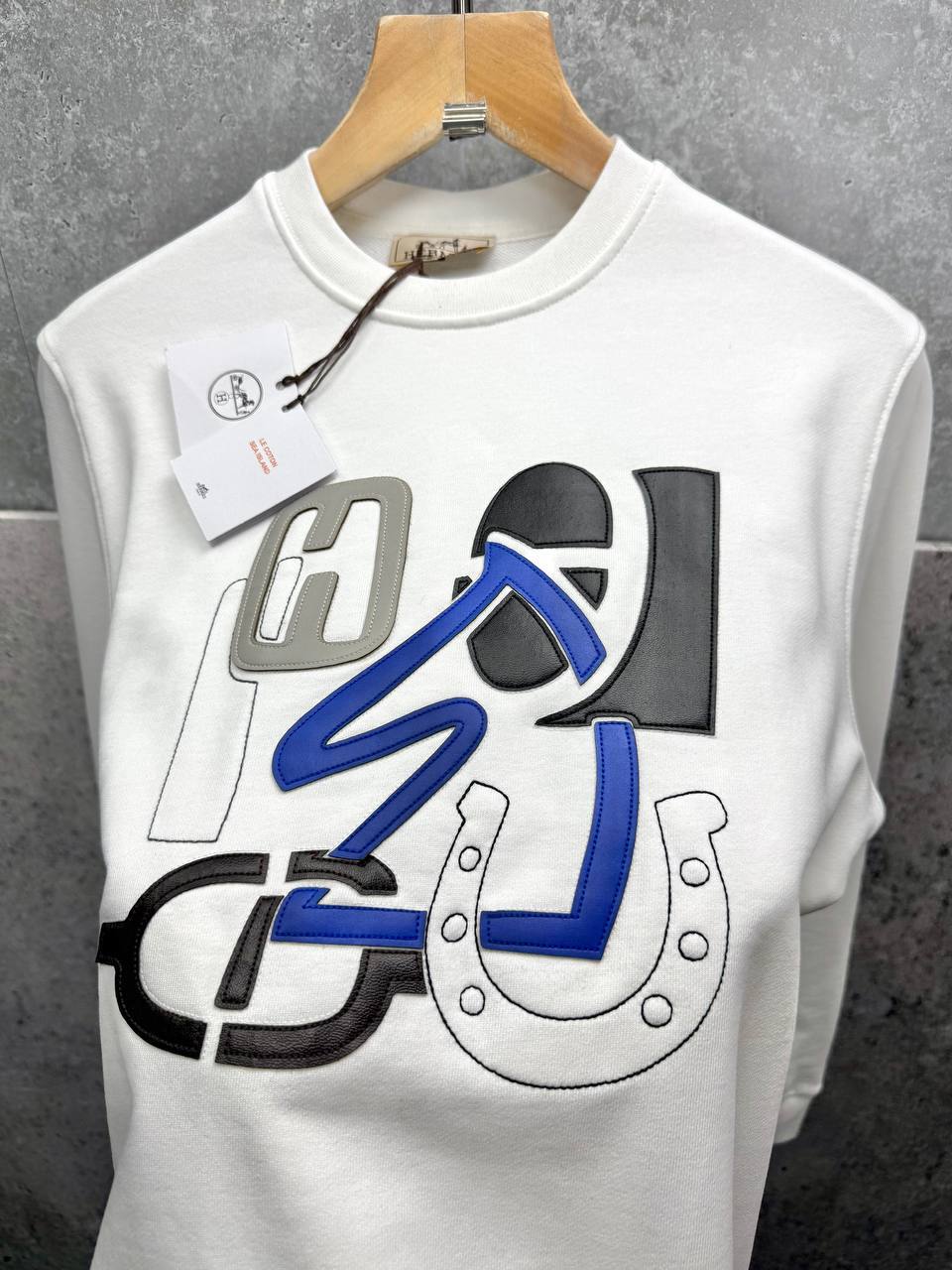 Hermes H Puzzle with Leather Detail Mens Jumpers in 2 Colors UK Reps AAA Quality