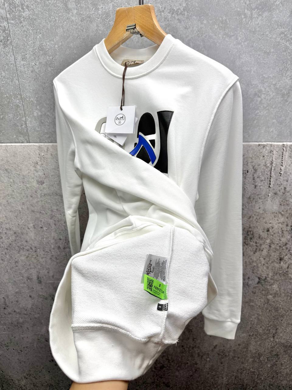 Hermes H Puzzle with Leather Detail Mens Jumpers in 2 Colors UK Reps AAA Quality