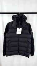 Moncler Barbustel Hooded Short Down Detachable Hood Jacket Mens in Black Color Best Sale UK Reps AAA Quality