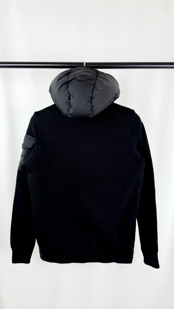 Moncler Barbustel Hooded Short Down Detachable Hood Jacket Mens in Black Color Best Sale UK Reps AAA Quality