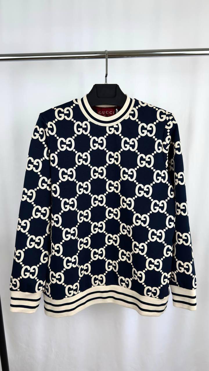 Gucci Webbing GG Logo Cardigan Sweatshirt Mens in Black Color Best Sale UK Reps AAA Quality