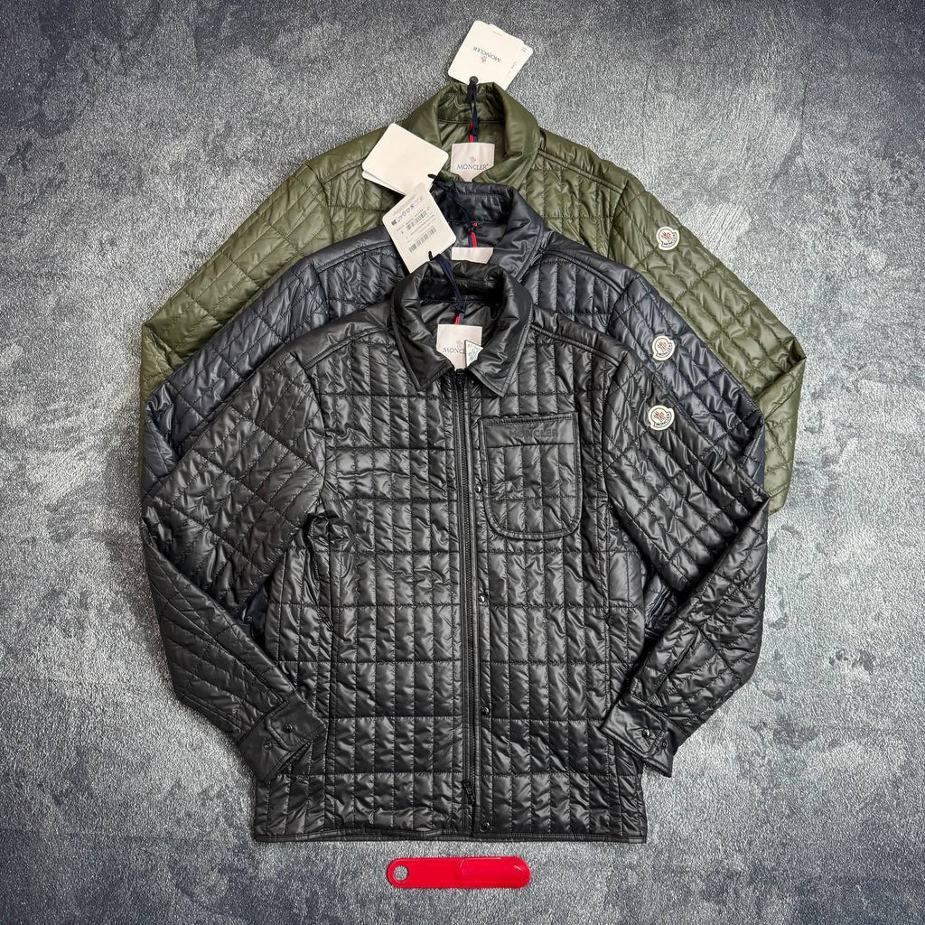Moncler Lasne Vertical-Quilted Padded Biker Jacket Mens in Multiple Colors Best Sale UK Reps AAA Quality