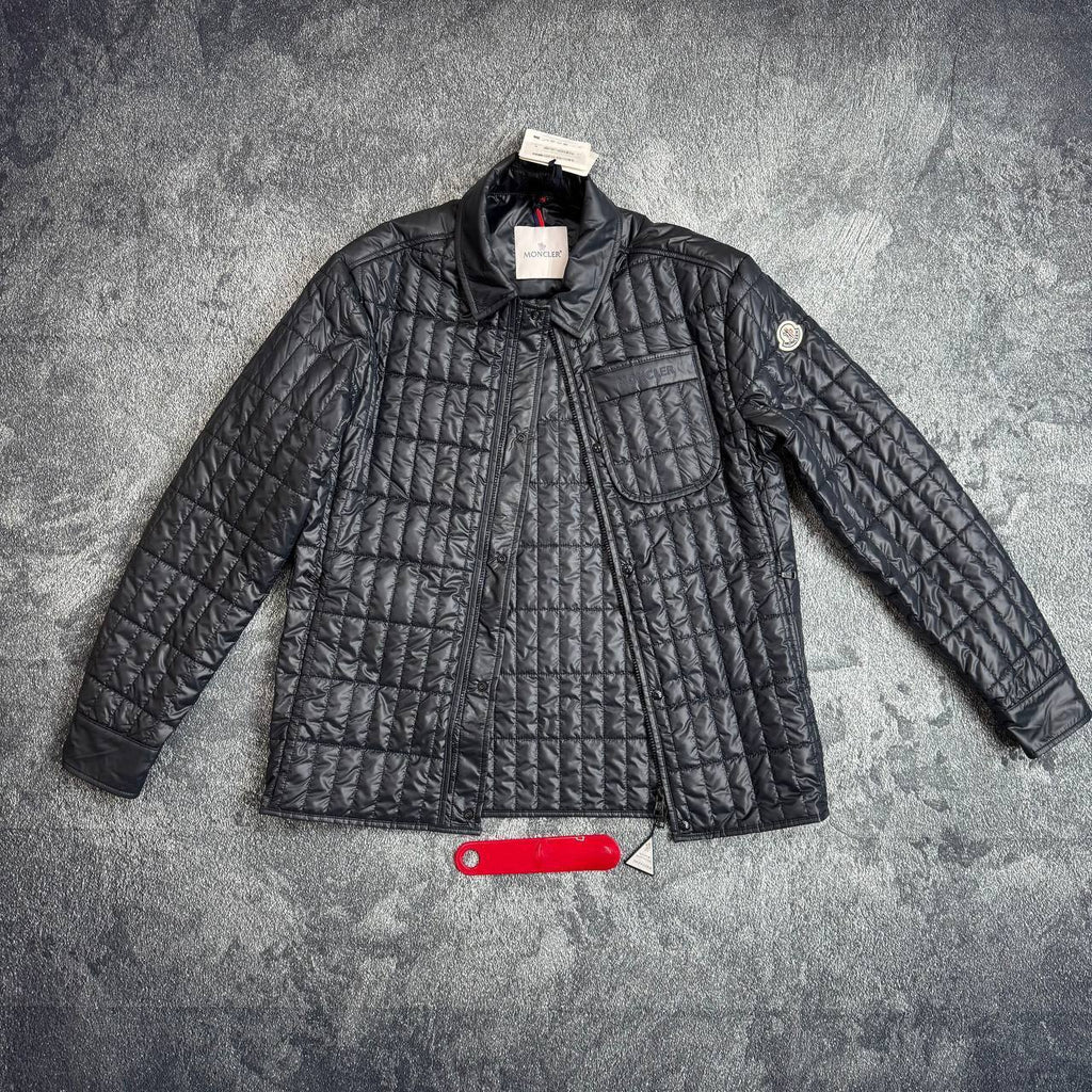 Moncler Lasne Vertical-Quilted Padded Biker Jacket Mens in Multiple Colors Best Sale UK Reps AAA Quality