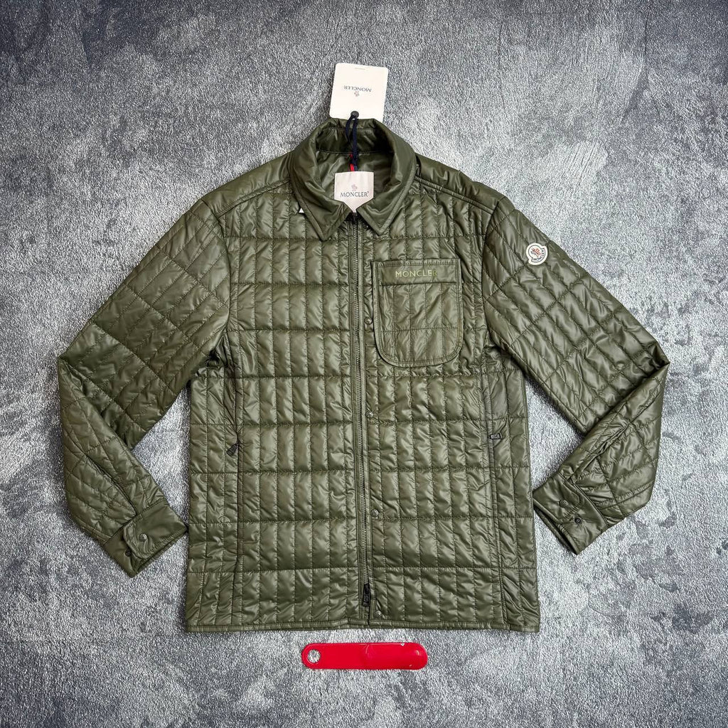 Moncler Lasne Vertical-Quilted Padded Biker Jacket Mens in Multiple Colors Best Sale UK Reps AAA Quality
