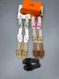 Hermes Oran Sliders Premium Fashion Women's in Multiple Colors Best Sale UK Reps AAA Quality