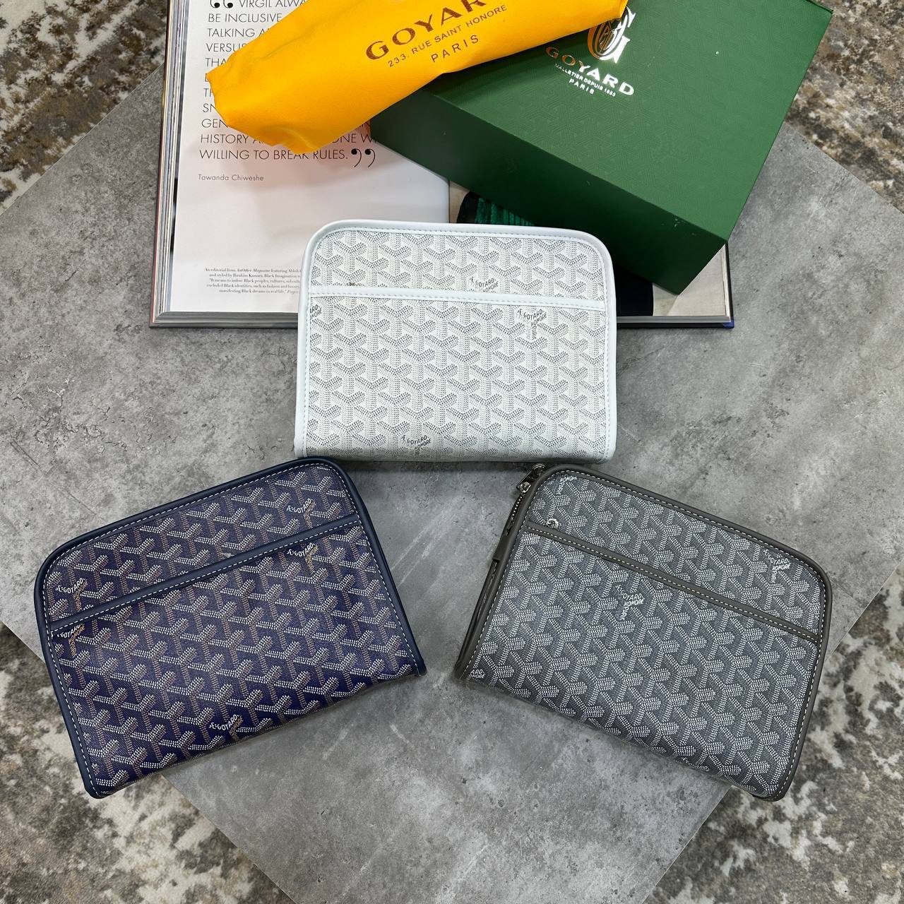 Goyard Jouvence Toiletry Pouch in Canvas Womens Bag in Multiple Colors Best Sale UK Reps AAA Quality