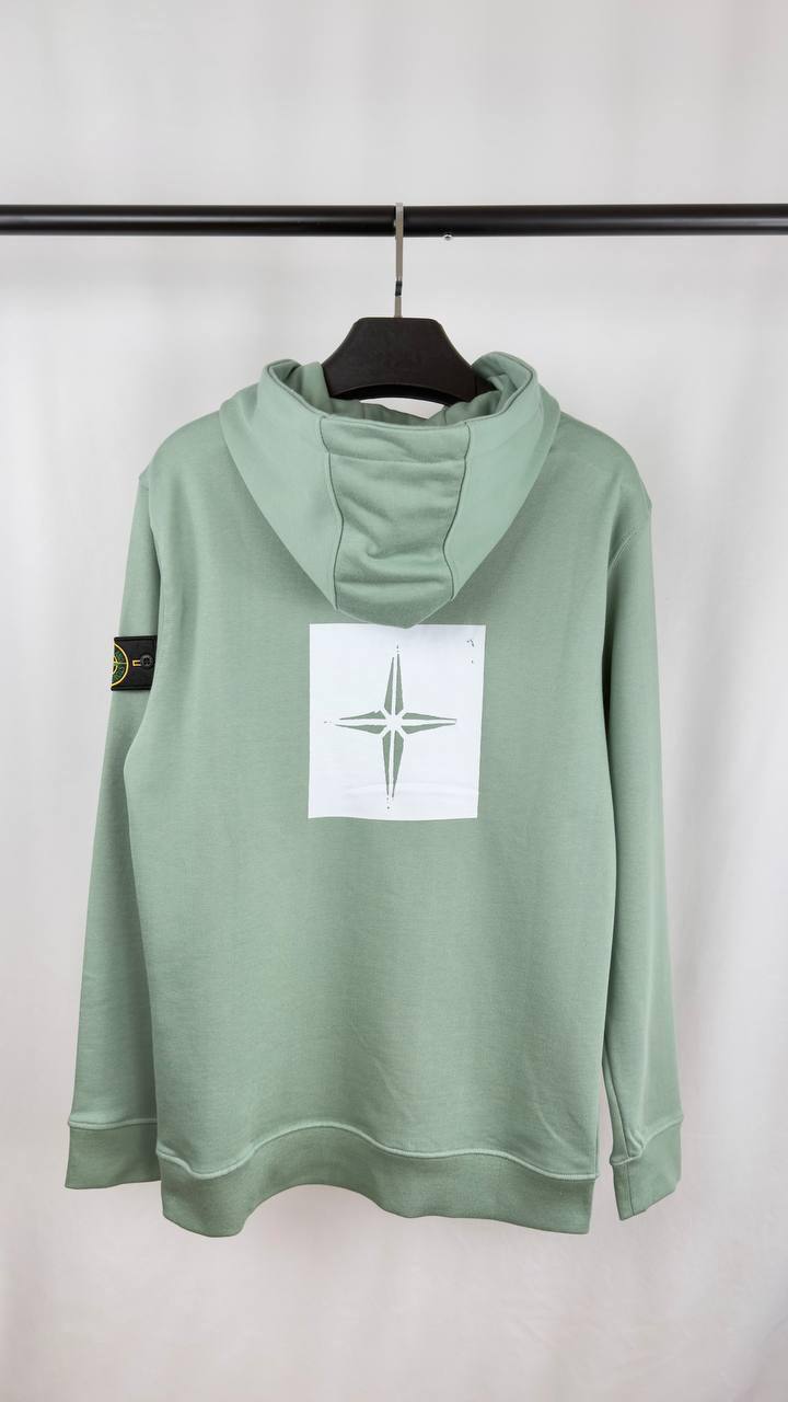 Stone Island Stencil Logo and Patch Hoodie Mens in Multiple Colors Best Sale UK Reps AAA Quality