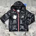 Moncler Montbeliard Down Shiny Jacket Mens in Black Color Best Sale UK Reps AAA Quality