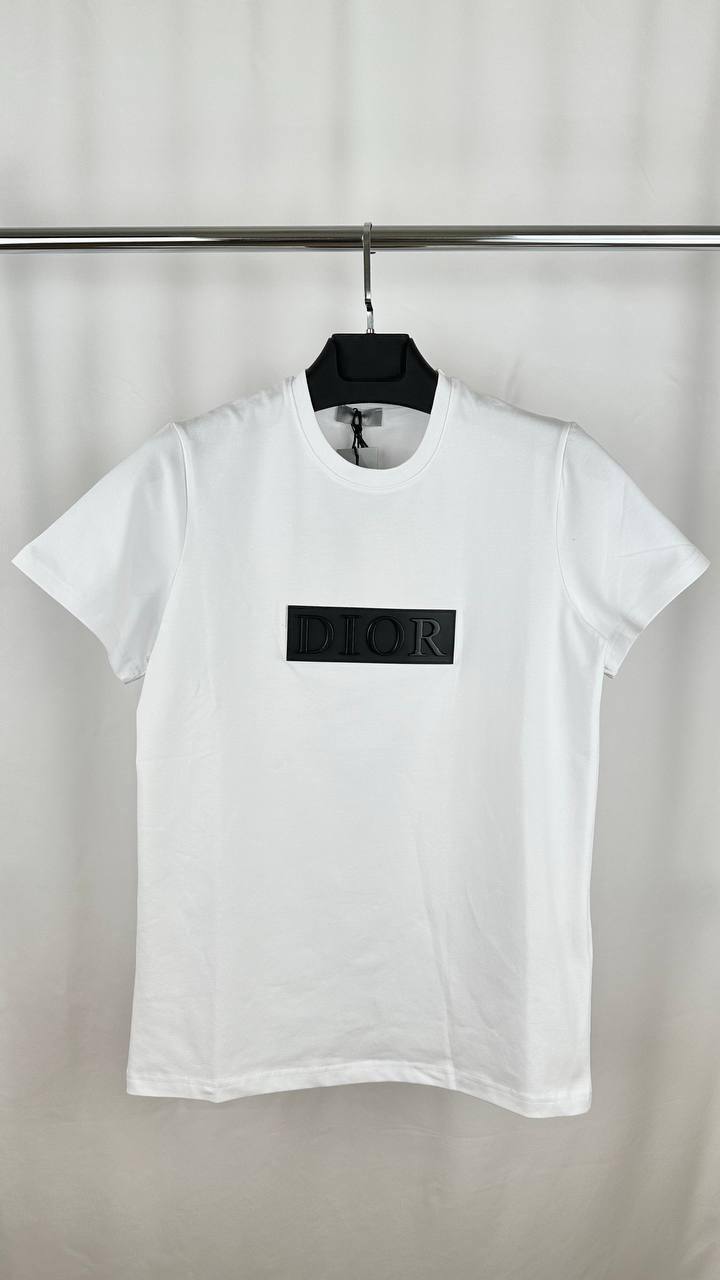 Christian Dior Classic Letter Embossed Round Neck Short Sleeve T-Shirts Mens in 2 Colors Best Sale UK Reps AAA Quality