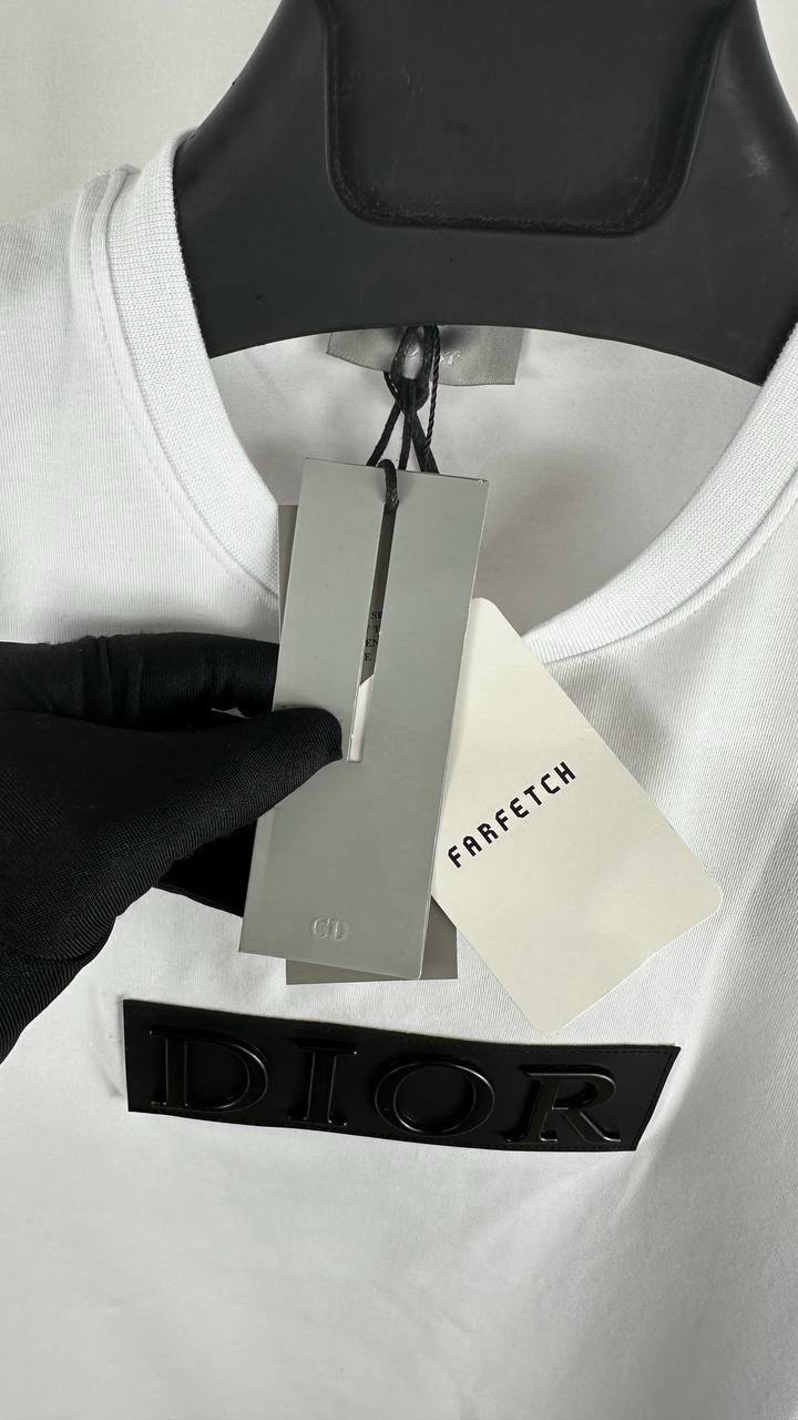 Christian Dior Classic Letter Embossed Round Neck Short Sleeve T-Shirts Mens in 2 Colors Best Sale UK Reps AAA Quality