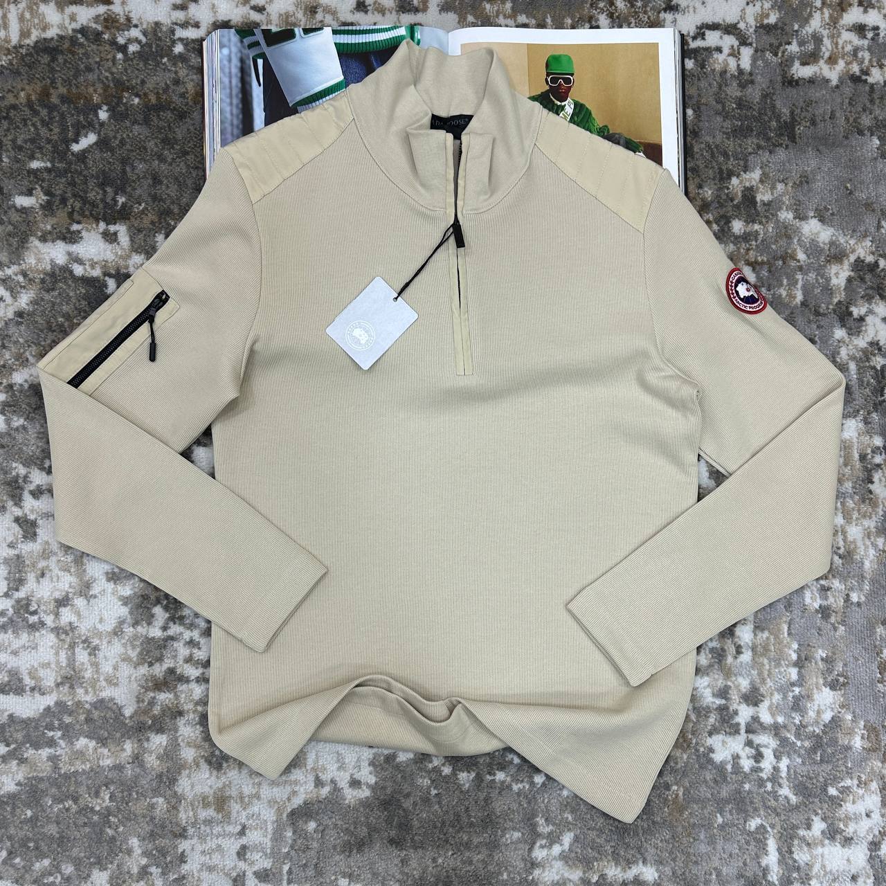 Canada Goose Hybridge Knit Half Zip Sweatshirt Mens in Multiple Colors Best Sale UK Reps AAA Quality