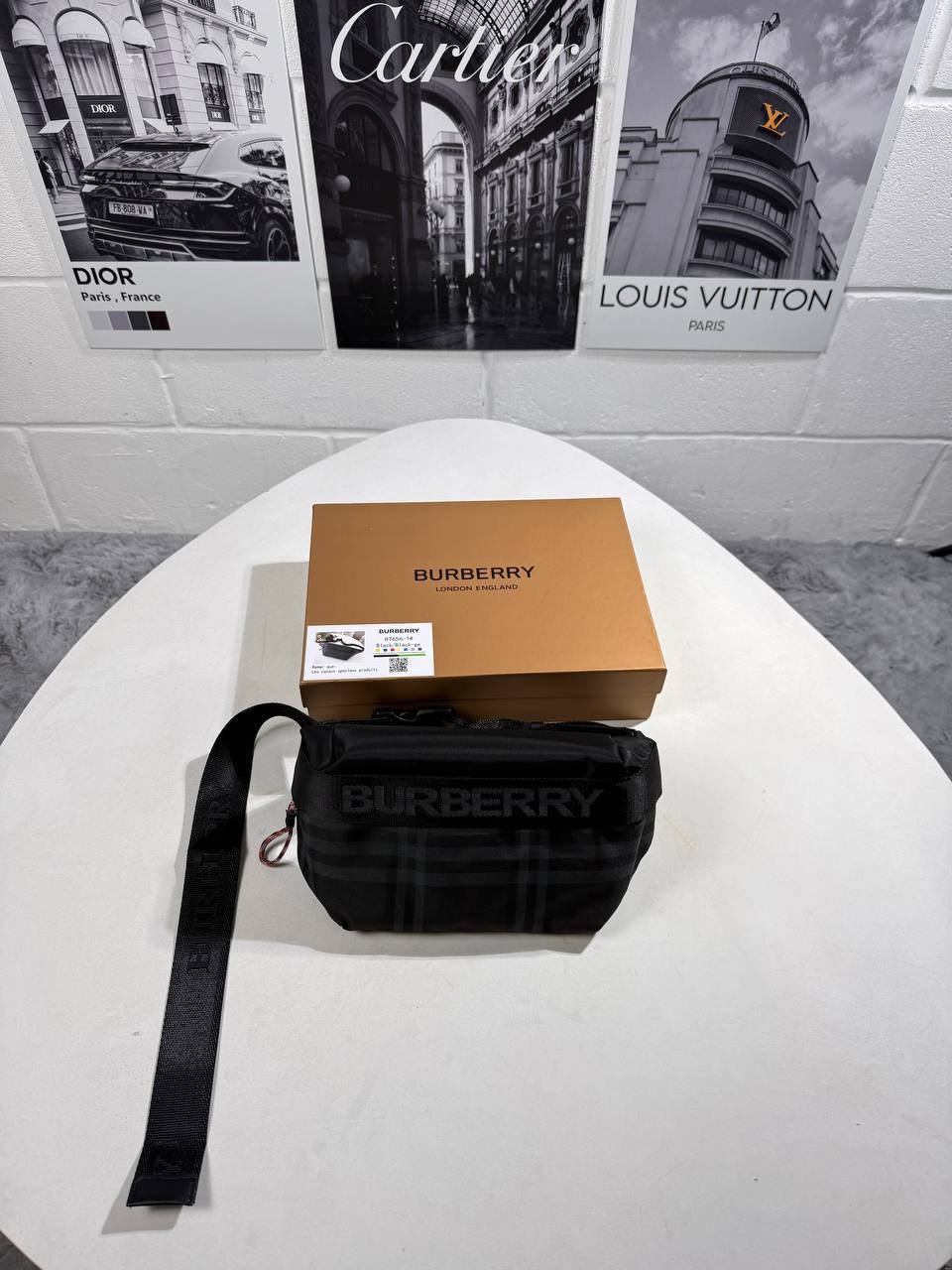 Burberry Sling Waist Bag For Mens in Black Color Cross Body Bag Best Sale UK Reps AAA Quality