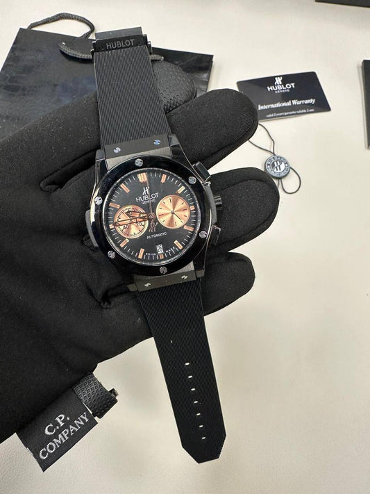 Hublot Geneve Chronograph Black Dial Mens Watches Best Sale UK Reps AAA Quality
