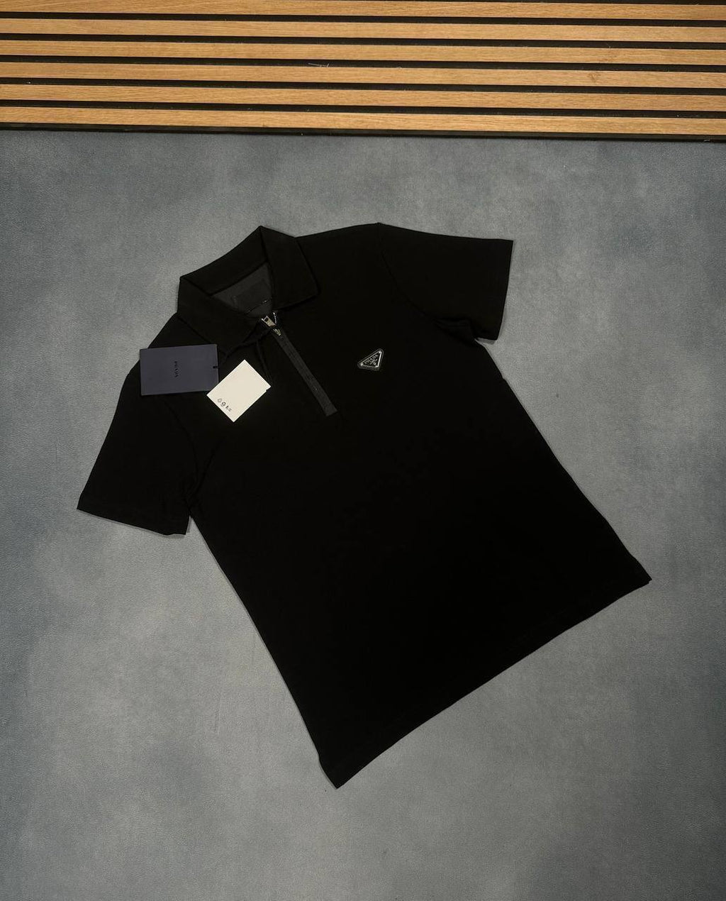 Prada Quater Zip Polo Shirts Mens in Multiple Colors UK Reps AAA Quality
