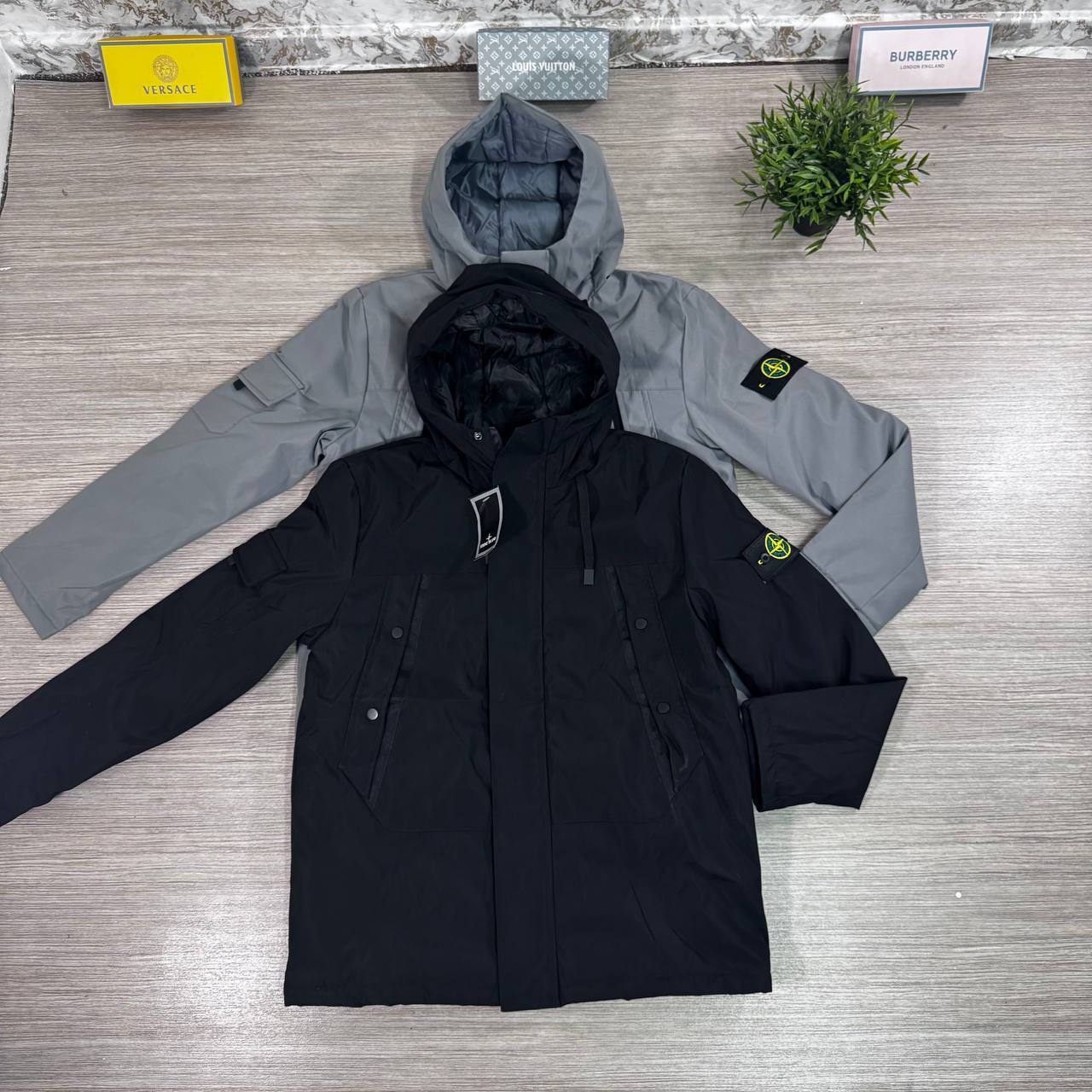 Stone Island Packable Skin Touch Nylon Jackets Mens in 2 Colors Best Sale UK Reps AAA Quality