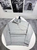 Christian Dior CD Icon Collared Half Zip Cotton Mens Jumpers in 2 Colors Best Sale UK Reps AAA Quality