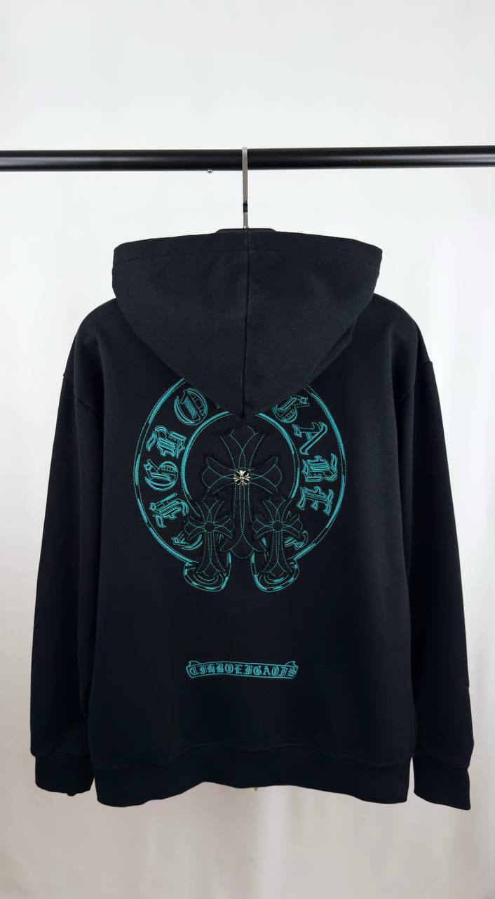 Chrome Hearts "Iggy Babe" Triple Cross Hoodie in Black Mens UK Reps AAA Quality