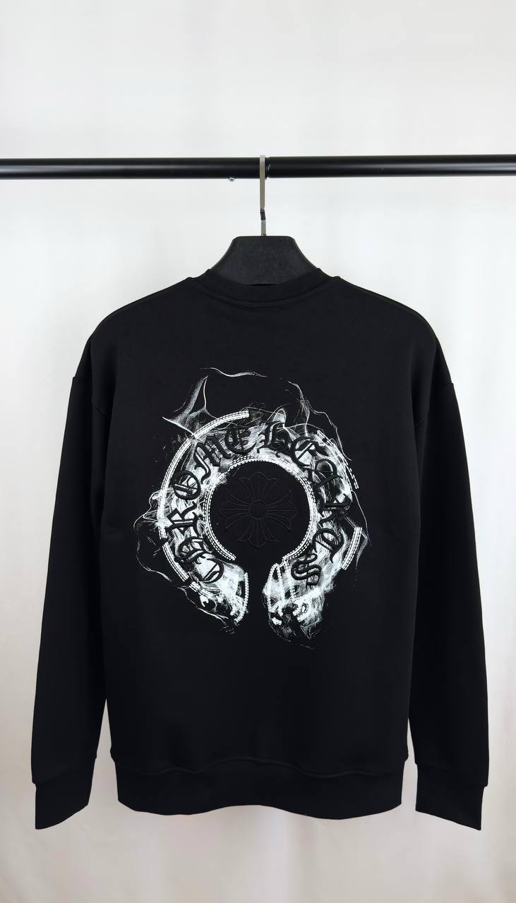 Chrome Hearts Smoke Horseshoe Jumpers in 2 Colors Mens UK Reps AAA Quality