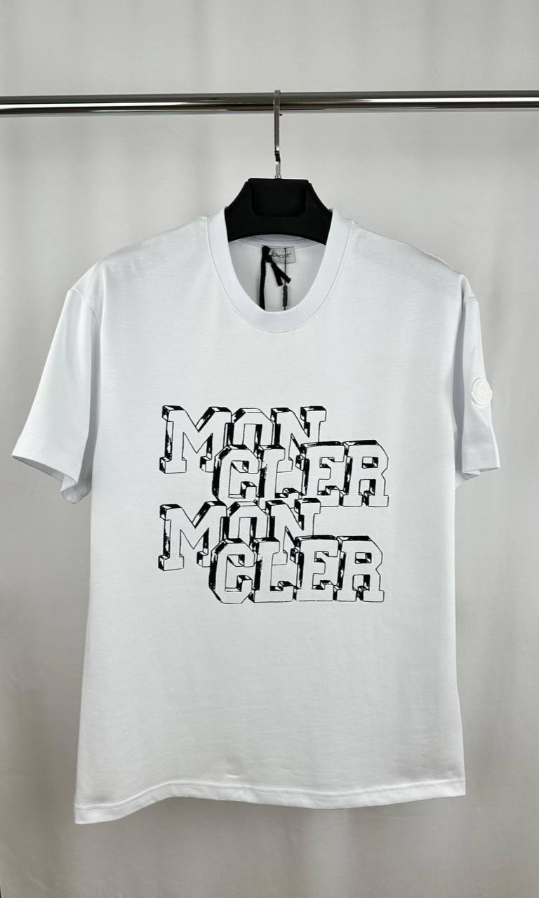 Moncler Graphic Logo Short Sleeve T-Shirts Mens in 2 Colors Best Sale UK Reps AAA Quality