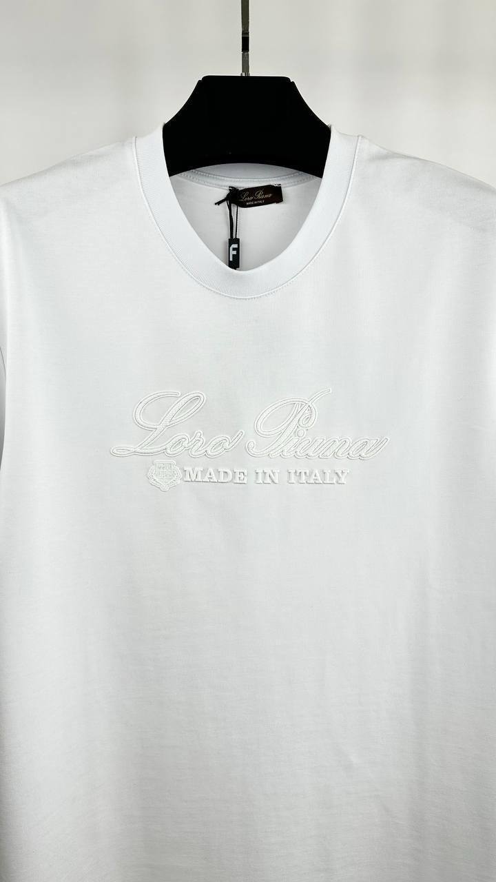 Loro Piana LP Logo Printed T-shirts Mens in 2 Colors Best Sale UK Reps AAA Quality