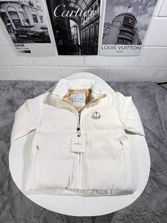 Moncler Maya 70 Jacket by Palm Angels Mens in White Color Best Sale UK Reps AAA Quality