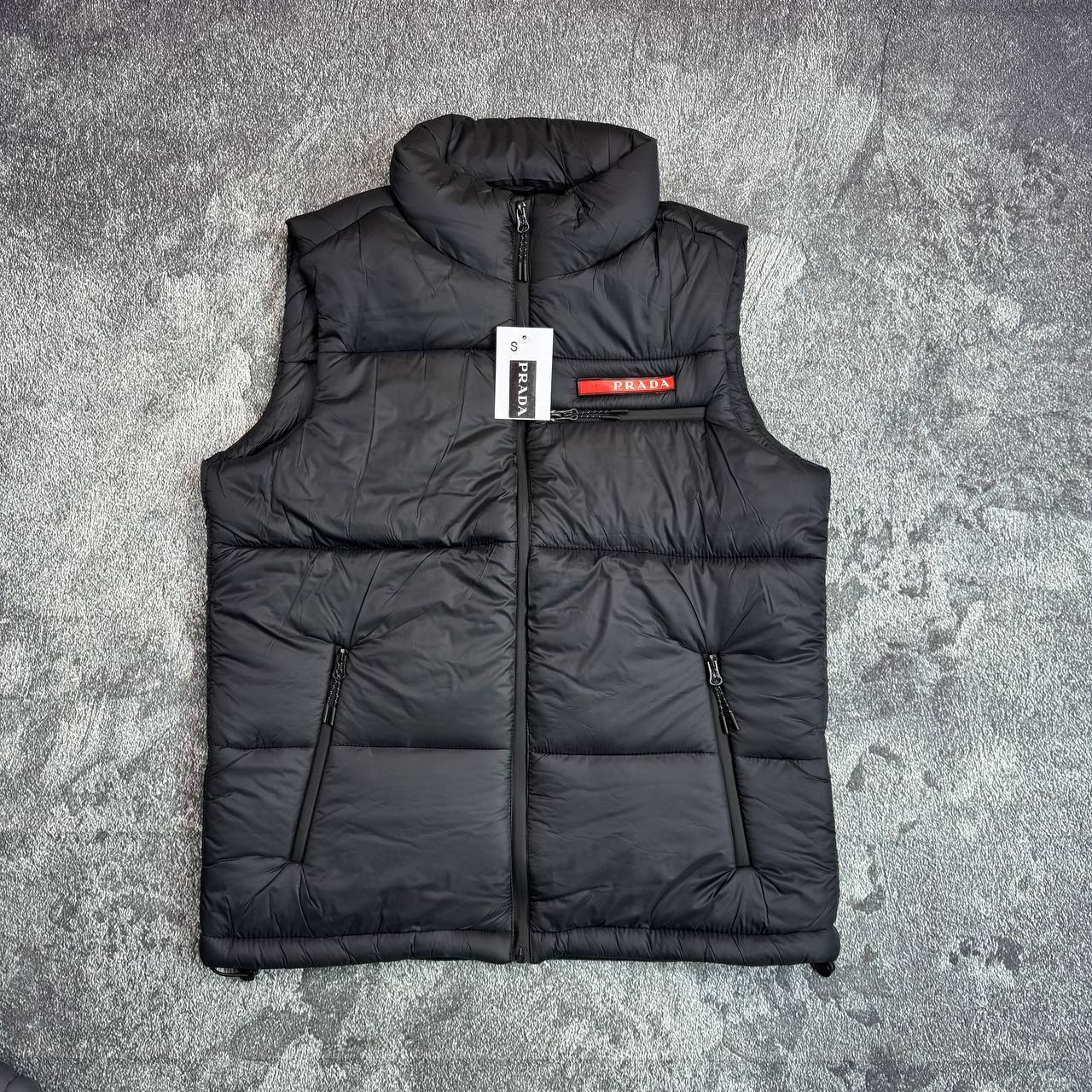 Prada Sport Nylon Puffer Mens Gilets in 2 Colors Best Sale UK Reps AAA Quality