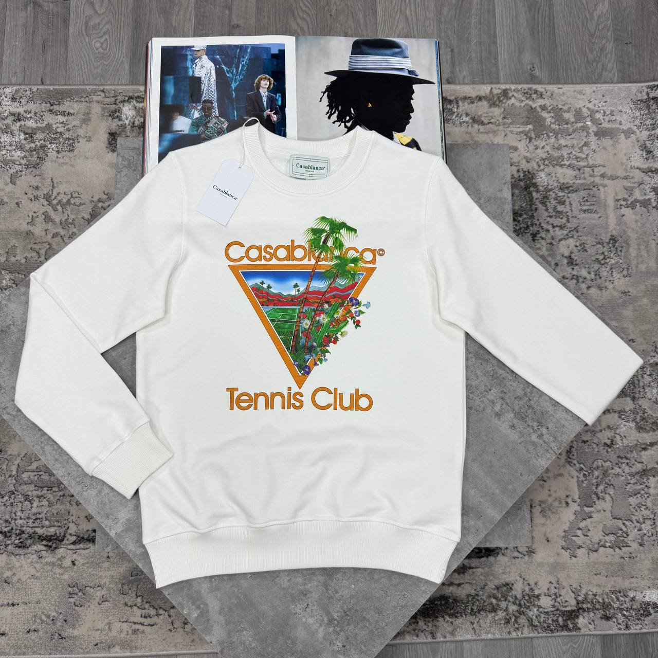 Casablanca Tennis Club Icon Jumpers in 2 Colors Mens Best Sale UK Reps AAA Quality