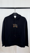 Burberry EKD Check Logo Patch in Black Mens Hoodie UK Reps AAA Quality