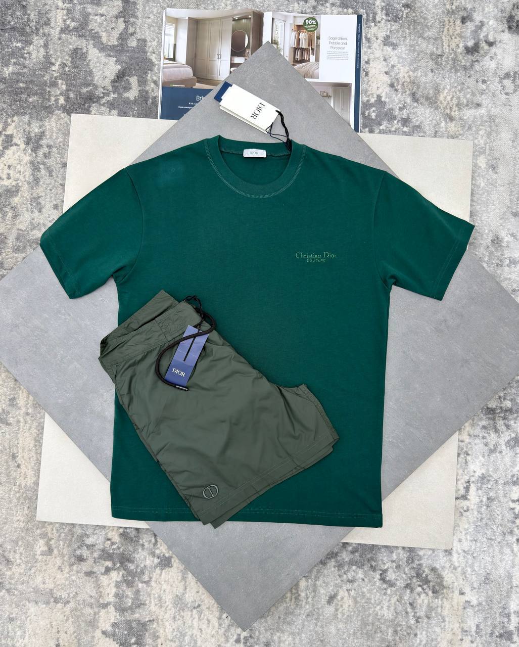 Christian Dior Couture T-Shirts & Shorts Sets Mens in Multiple Colors UK Reps AAA Quality