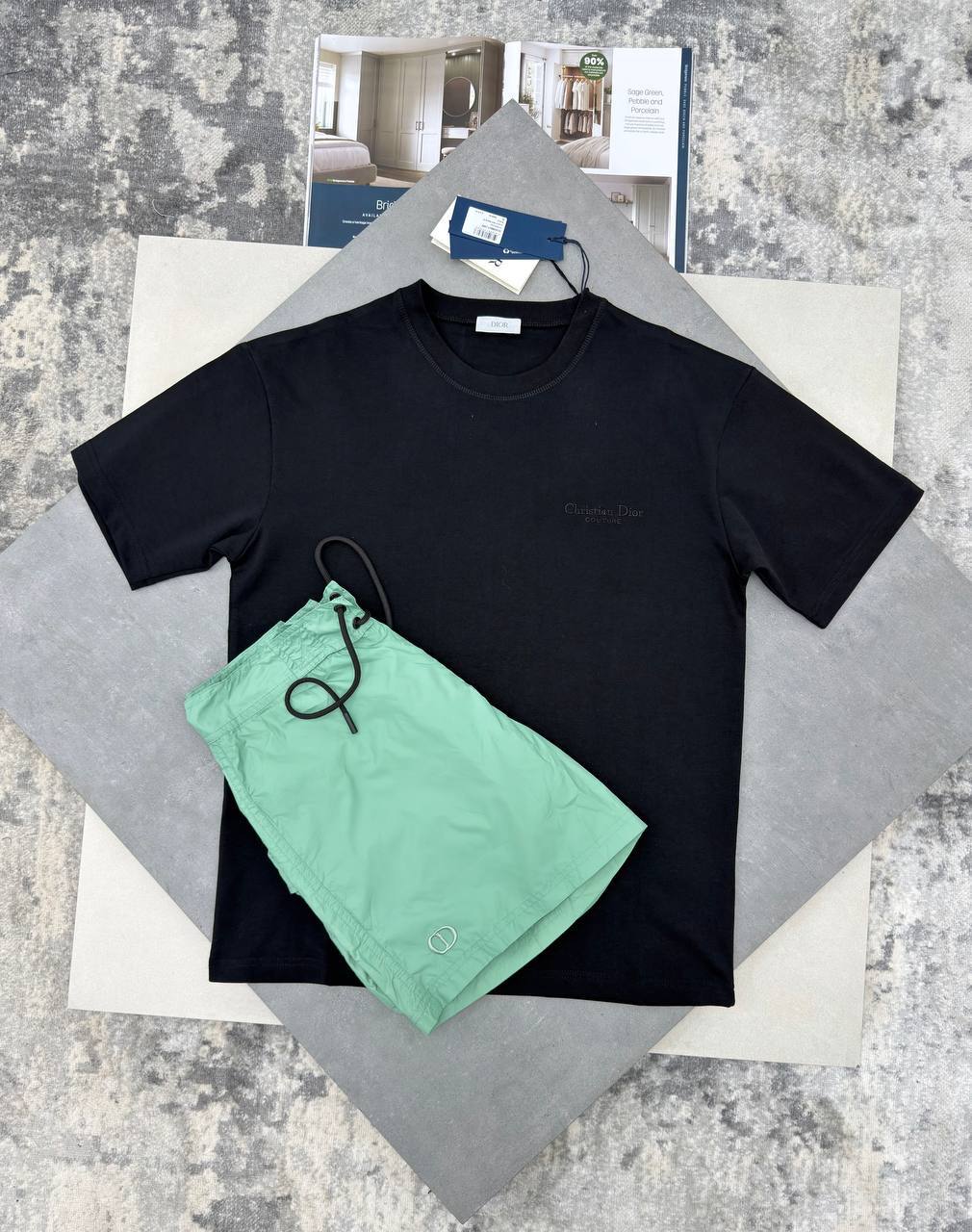 Christian Dior Couture T-Shirts & Shorts Sets Mens in Multiple Colors UK Reps AAA Quality