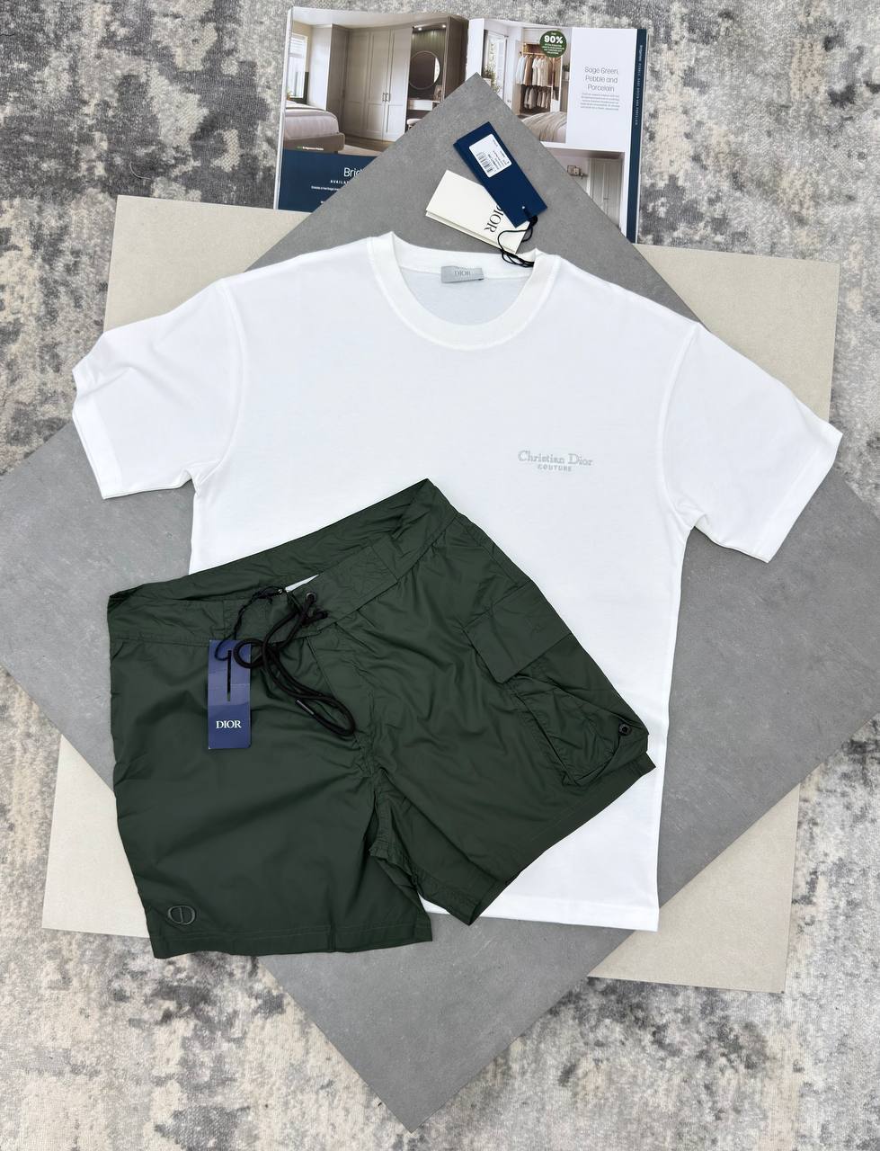 Christian Dior Couture T-Shirts & Shorts Sets Mens in Multiple Colors UK Reps AAA Quality