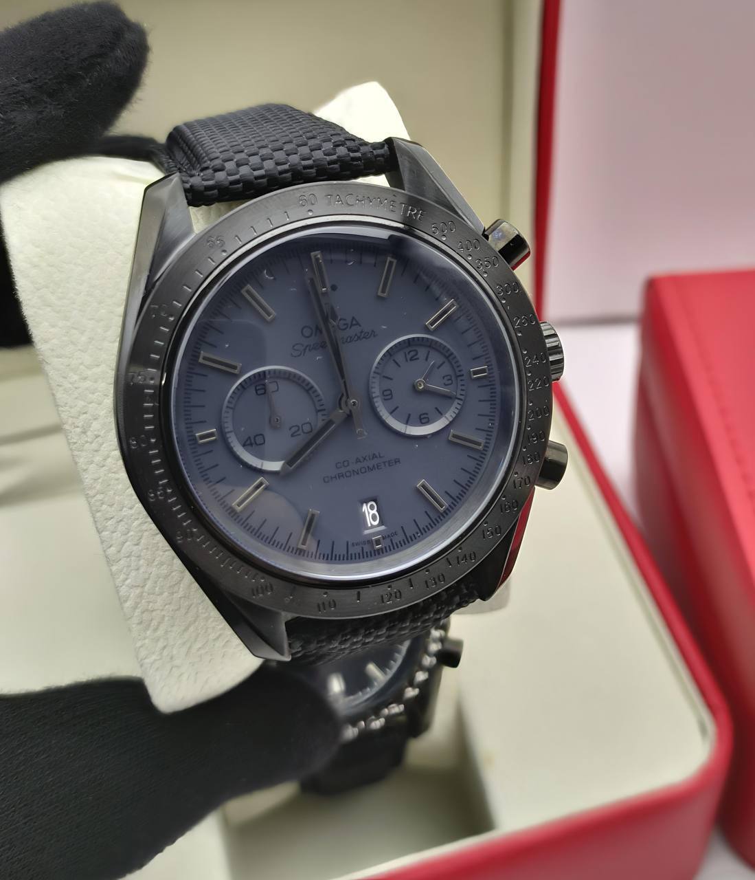 Omega Speedmaster Moonwatch "Dark Side of the Moon" Black Black Dial Mens Watch UK Reps AAA Quality