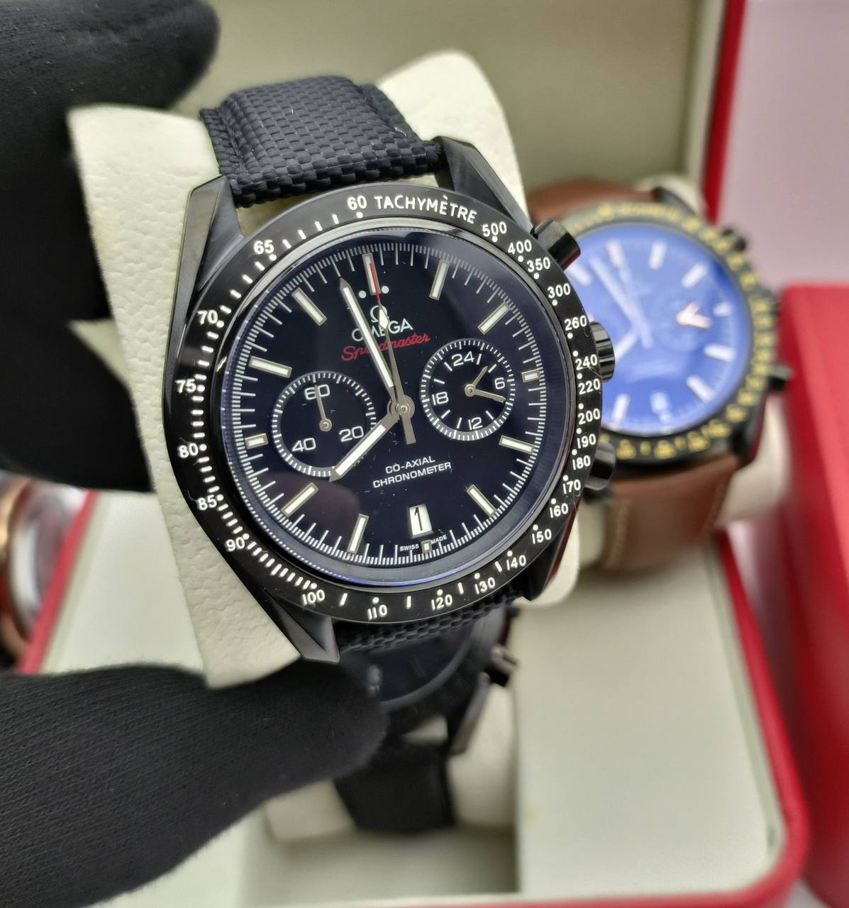 Omega Speedmaster Dark Side of the Moon Black Mens Watch UK Reps AAA Quality