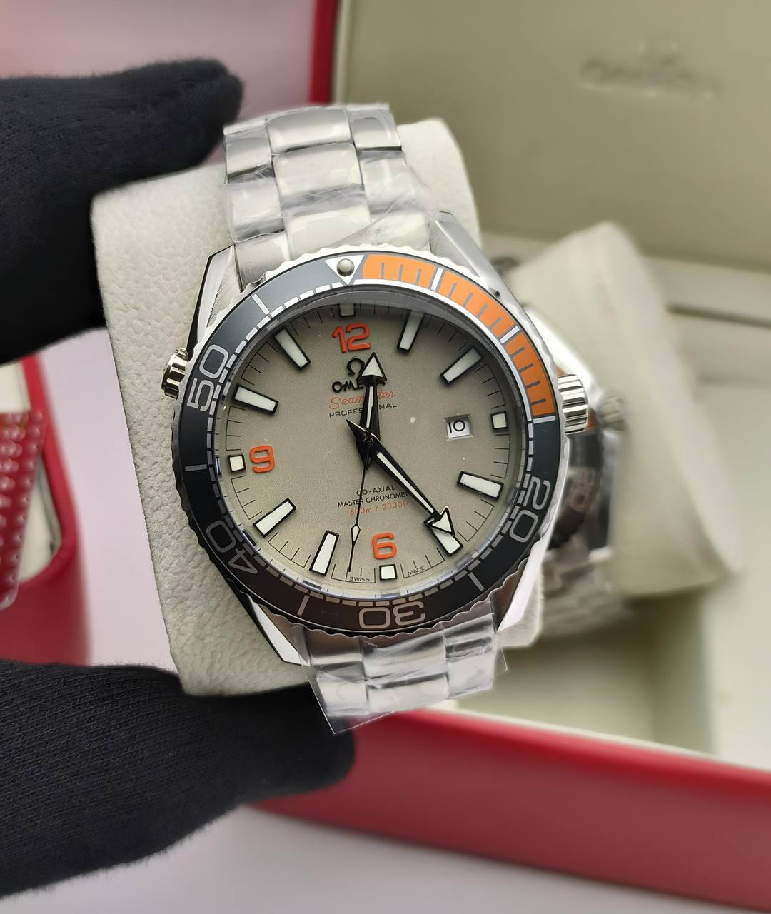 Omega Seamaster Planet Ocean Titanium Mens Watch UK Reps AAA Quality