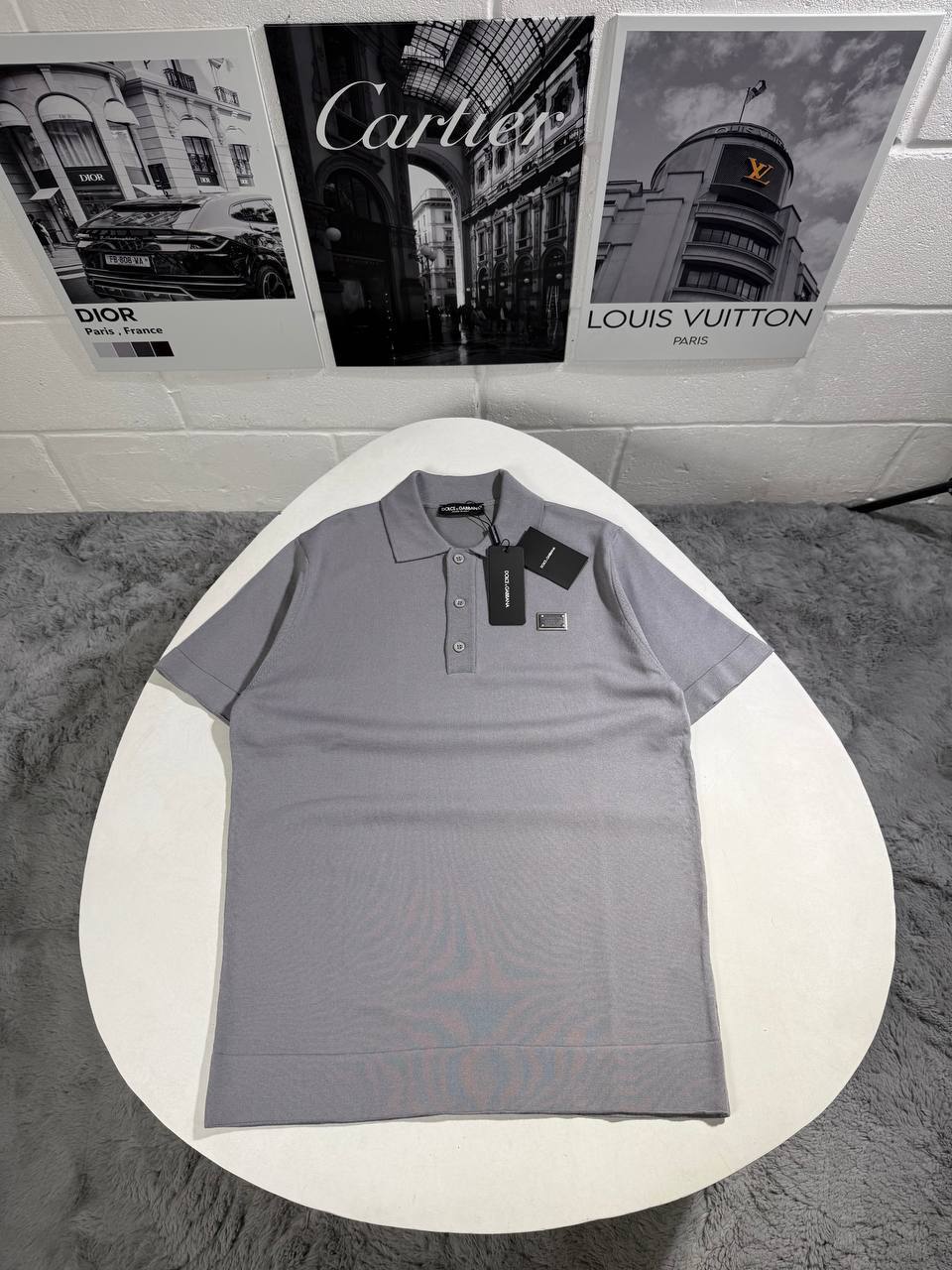 Dolce & Gabbana Logo Plaque Polo Shirts Mens in Multiple Colors UK Reps AAA Quality
