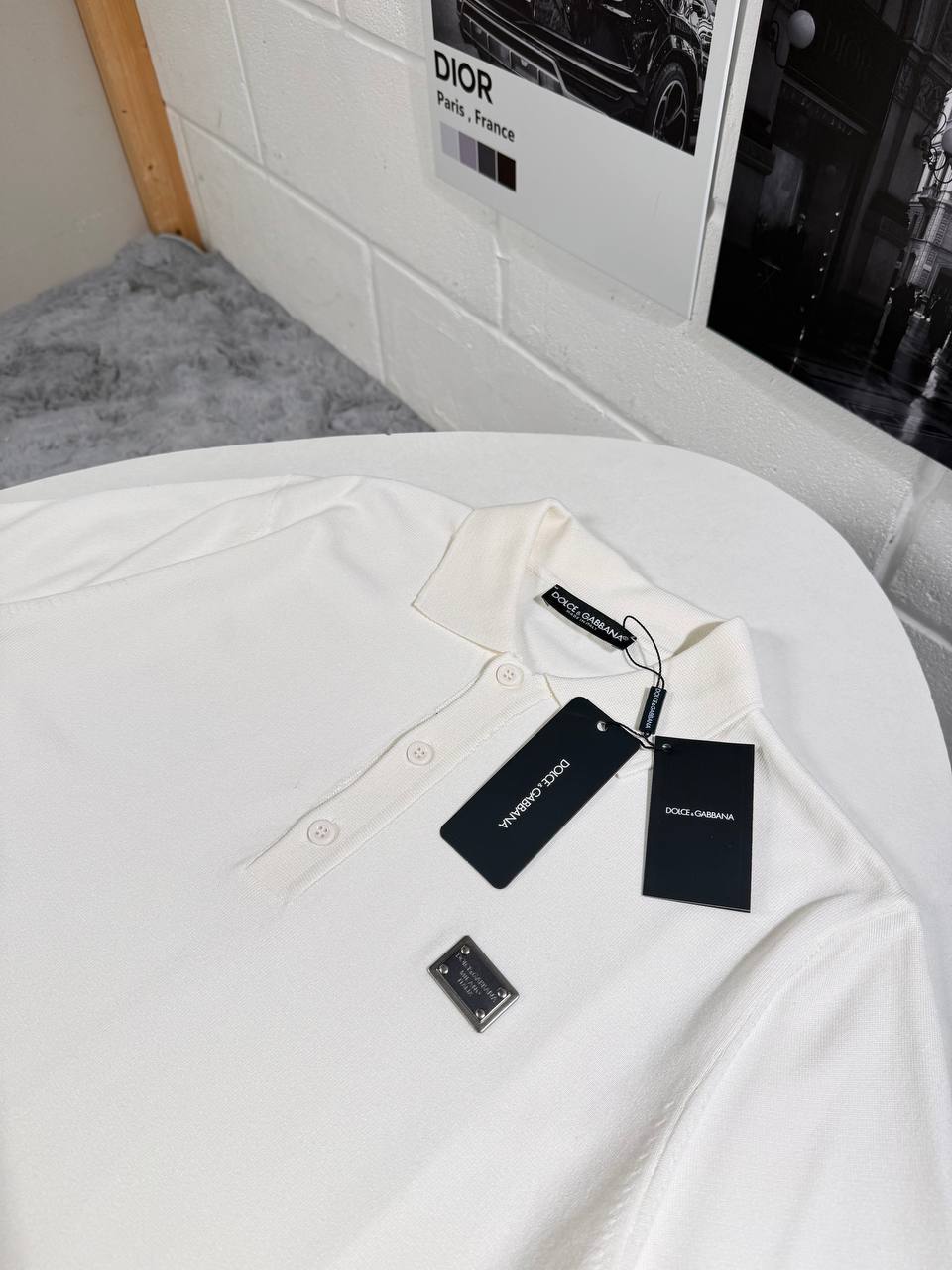 Dolce & Gabbana Logo Plaque Polo Shirts Mens in Multiple Colors UK Reps AAA Quality