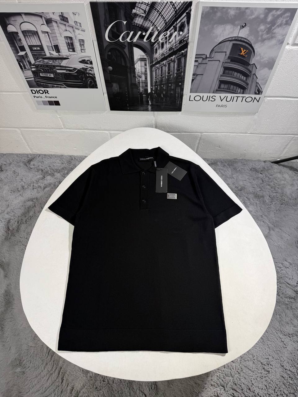 Dolce & Gabbana Logo Plaque Polo Shirts Mens in Multiple Colors UK Reps AAA Quality