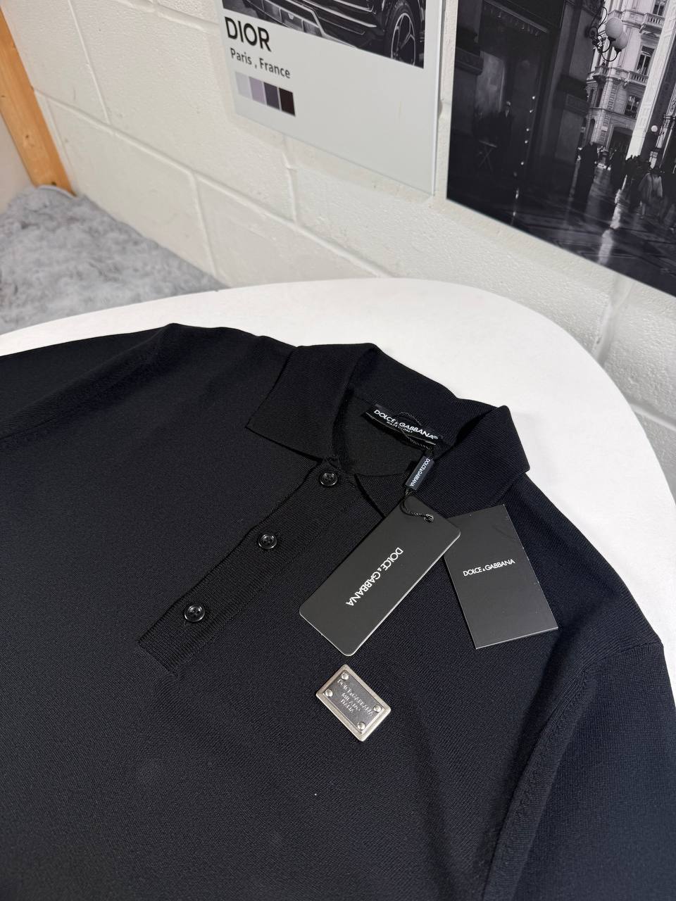 Dolce & Gabbana Logo Plaque Polo Shirts Mens in Multiple Colors UK Reps AAA Quality