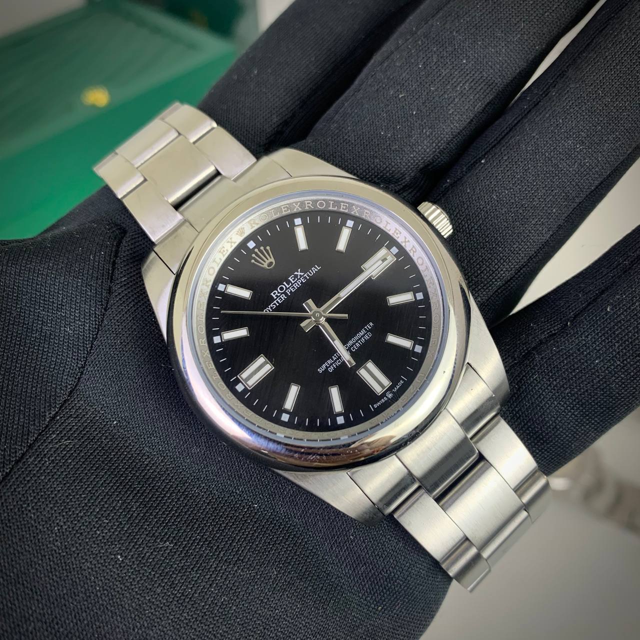 Rolex Oyster Perpetual 36 Black Dial Mens Watch UK Reps AAA Quality