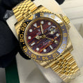Rolex GMT-Master II Yellow Gold with Custom Sunset Dial Watches Mens AAA Quality UK Reps