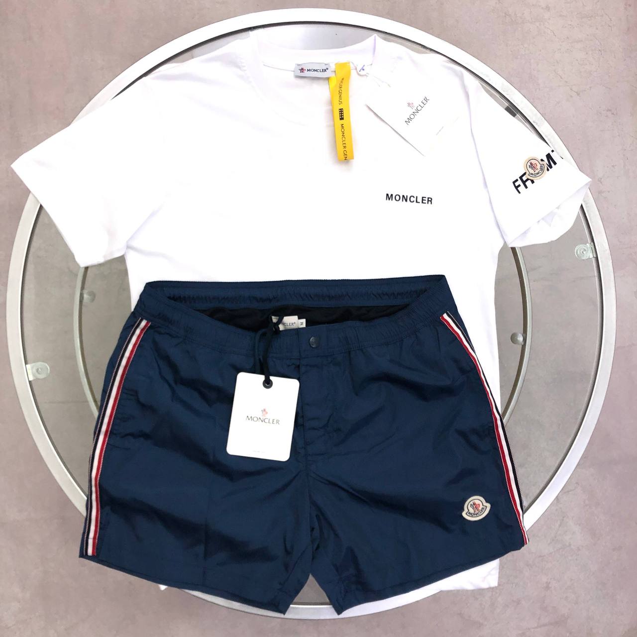 Moncler x FRGMT Hiroshi Fujiwara T-Shirts & Shorts Mens in Multiple Colors UK Reps AAA Quality