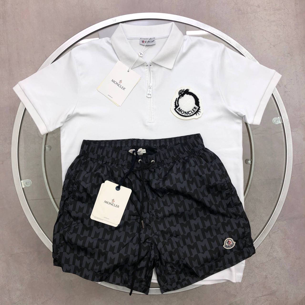 Moncler Lunar New Year Dragon Polo Shirts & Shorts Mens in Multiple Colors UK Reps AAA Quality