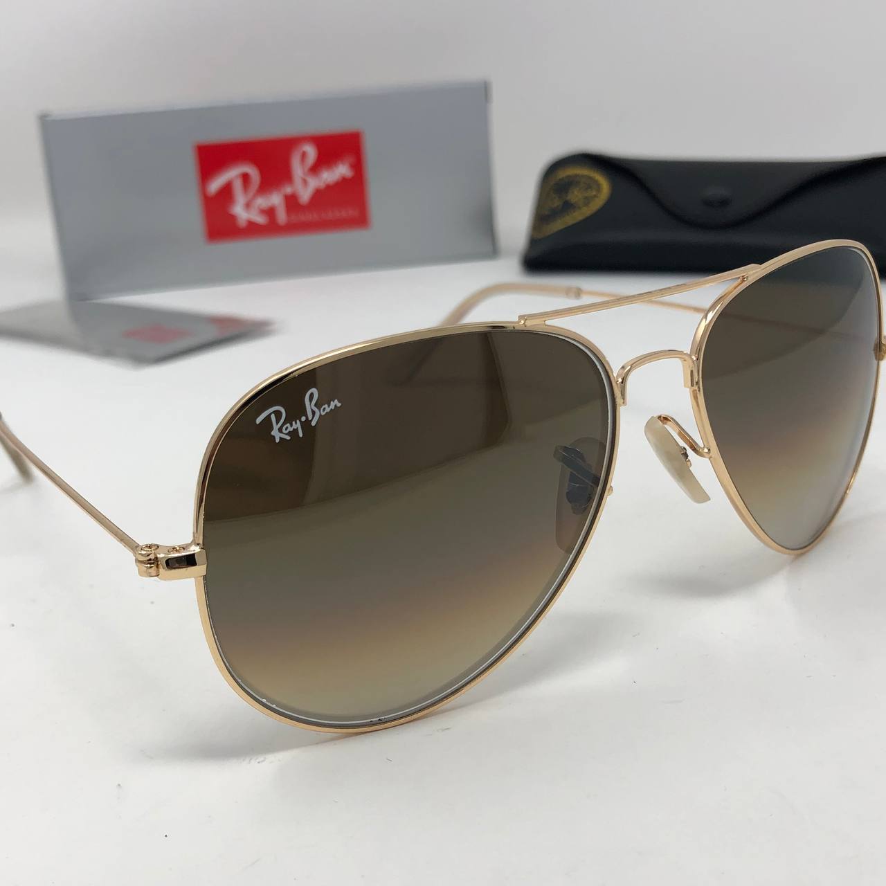 Ray Ban Aviator Sunglasses Metal Frame Golden UK Reps AAA Quality