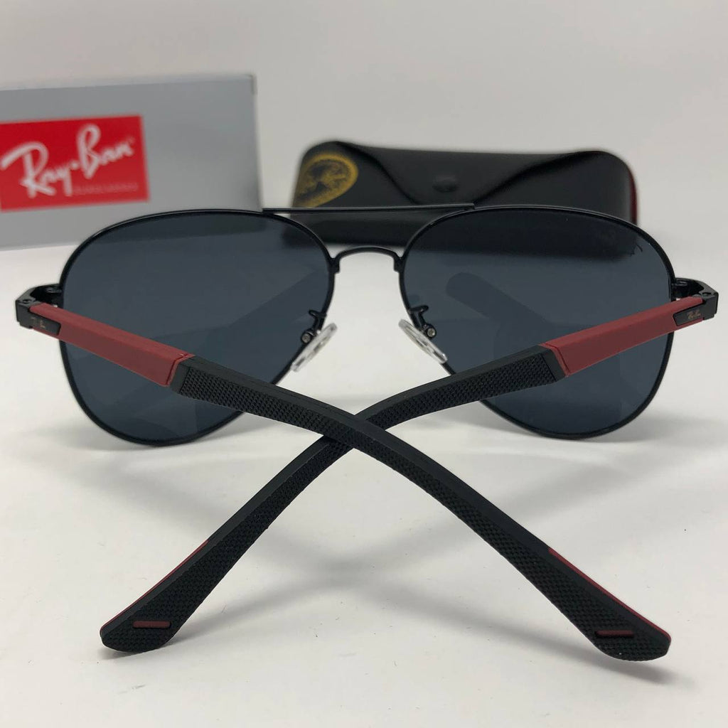 Ray Ban Scuderia Ferrari Aviator Sunglasses Black UK Reps AAA Quality