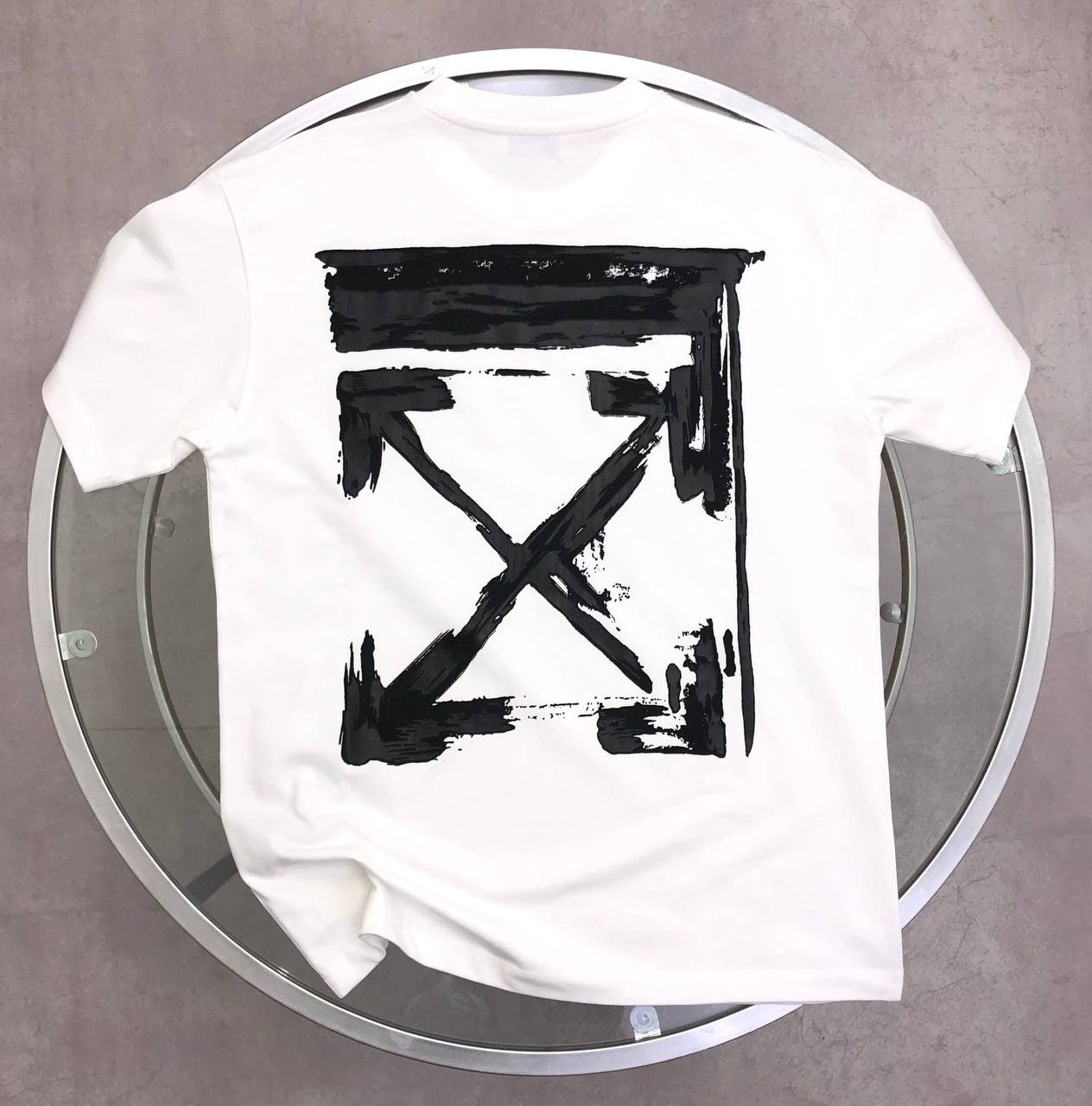 Off-White Ink Arrow Mens T-Shirt in 2 Colors UK Reps AAA Quality