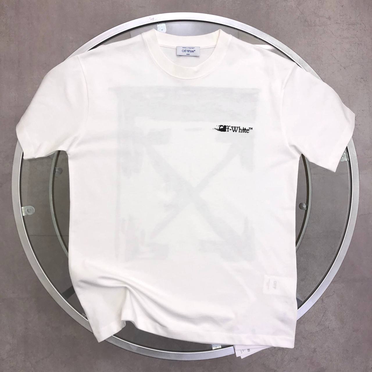 Off-White Ink Arrow Mens T-Shirt in 2 Colors UK Reps AAA Quality