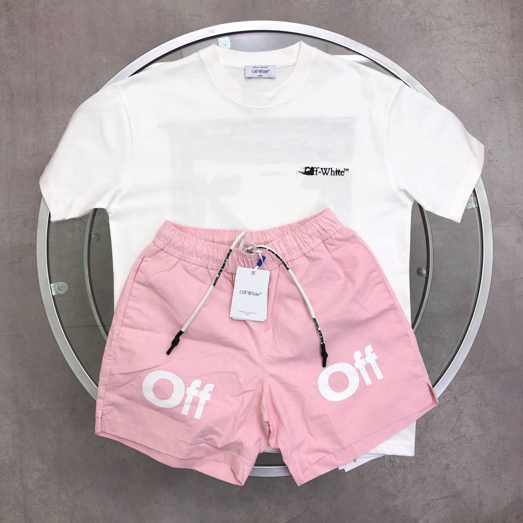 Off-White Ink Arrow Mens T-Shirt & Shorts in Multiple Colors UK Reps AAA Quality